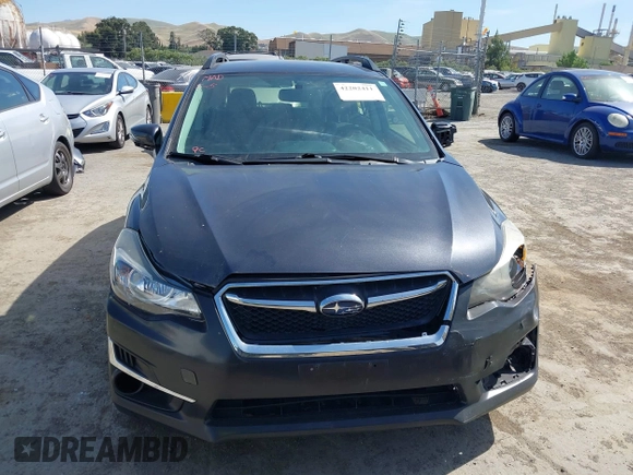 2015 Subaru Impreza Special Sports Premium с VIN JF1GPAT63F8242443, выставлен на аукционе IAAI как лот 42202411 с пробегом 93 612 миль миль и . История ставок и продаж доступна на DreamBid. Изображение 13.