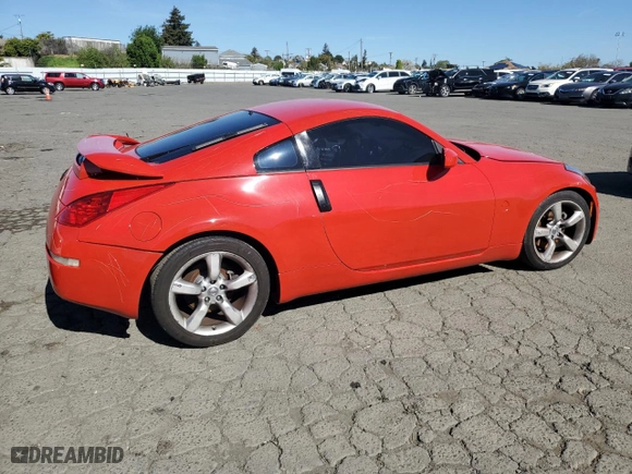 2006 Nissan 350Z with VIN JN1AZ34DX6M331262, listed as a Copart auction lot 50570205 with 172,771 mi miles and Salvage Title. Bid and sale history available at carsss.com. Image 3.