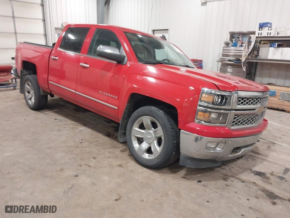 2015 Chevrolet Silverado 1500 LTZ with VIN 3GCUKSEC5FG225058, listed as a IAAI auction lot 41118782 with 188,777 mi miles. Bid and sale history available at carsss.com. Image 1.