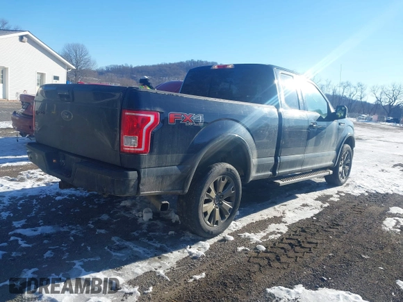 2017 Ford F-150 XL with VIN 1FTFX1EF1HFA23112, listed as a IAAI auction lot 41395236 with 96,848 mi miles. Bid and sale history available at carsss.com. Image 4.