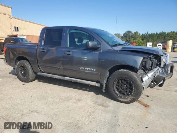 2012 Nissan Titan SV with VIN 1N6BA0ED0CN309652, listed as a Copart auction lot 46663485 with 139,884 mi miles and Salvage title. Bid and sale history available at DreamBid. Image 4.
