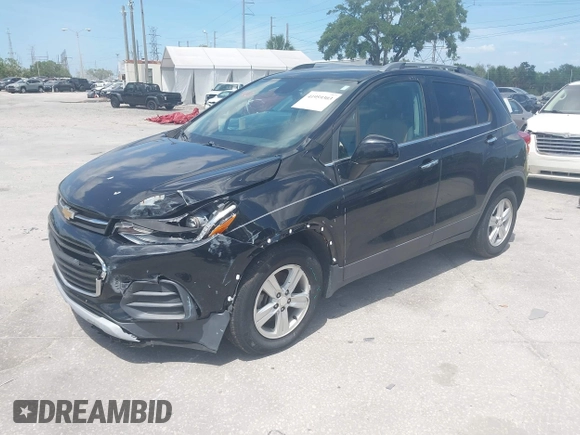 2018 Chevrolet Trax LT with VIN 3GNCJLSB9JL276974, listed as a IAAI auction lot 41959303 with 59,686 mi miles and . Bid and sale history available at carsss.com. Image 2.
