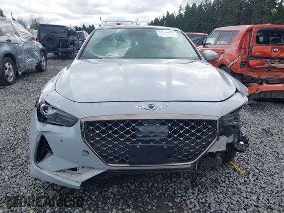 2019 Genesis G70 3.3T Advanced with VIN KMTG74LE6KU014118, listed as a IAAI auction lot 41752512 with 51,817 mi miles. Bid and sale history available at carsss.com. Image 13.