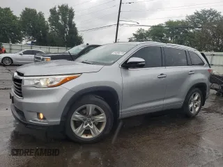 2016 Toyota Highlander Limited with VIN 5TDDKRFH7GS321120, listed as a Copart auction lot 64894775 with 99,805 mi miles and Salvage title. Bid and sale history available at DreamBid. Image 1.