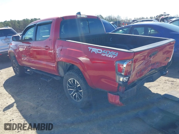 2023 Toyota Tacoma 4WD SR with VIN 3TMCZ5AN1PM613455, listed as a IAAI auction lot 41770990 with 12,643 mi miles. Bid and sale history available at carsss.com. Image 3.