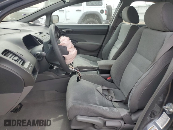 2011 Honda Civic LX with VIN 19XFA1F53BE006949, listed as a Copart auction lot 51457155 with 82,416 mi miles and Salvage Title. Bid and sale history available at DreamBid. Image 7.