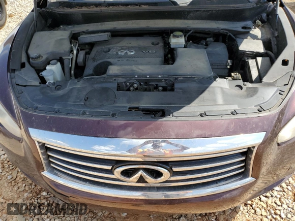 2014 Infiniti QX60 with VIN 5N1AL0MN5EC528670, listed as a Copart auction lot 54874095 with 178,916 mi miles and Salvage Title. Bid and sale history available at DreamBid. Image 12.