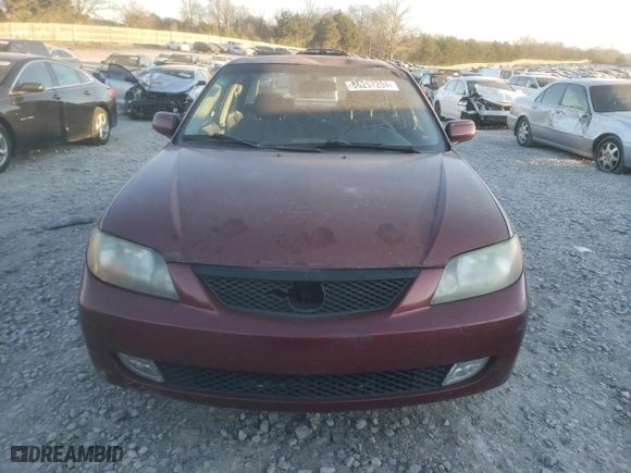 2003 Mazda Protege DX with VIN JM1BJ226130116010, listed as a Copart auction lot 86257204 with 227,074 mi miles and Clean Title. Bid and sale history available at carsss.com. Image 5.