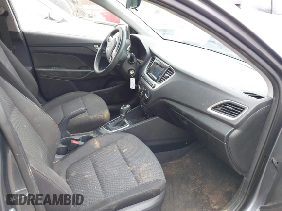 2019 Hyundai Accent SE with VIN 3KPC24A35KE063726, listed as a IAAI auction lot 41791285 with 108,470 mi miles and . Bid and sale history available at carsss.com. Image 5.