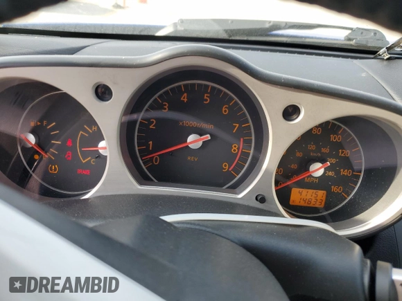 2008 Nissan 350Z Enthusiast with VIN JN1BZ36A68M851369, listed as a Copart auction lot 78302124 with 41,151 mi miles and Clean Title. Bid and sale history available at DreamBid. Image 9.