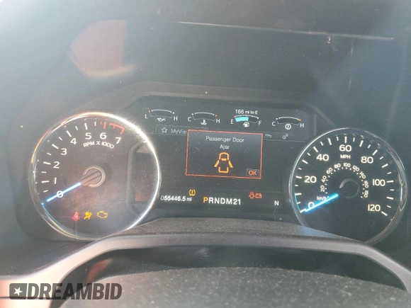 2017 Ford F-150 XL with VIN 1FTEW1EF1HFA28020, listed as a Copart auction lot 43564105 with 55,446 mi miles and Salvage title. Bid and sale history available at DreamBid. Image 9.