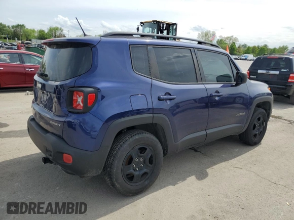 2016 Jeep Renegade Sport with VIN ZACCJBAT7GPC82897, listed as a Copart auction lot 54576245 with 145,217 mi miles and Clean Title. Bid and sale history available at carsss.com. Image 3.