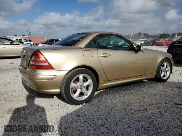 2001 Mercedes-Benz SLK 230/320 with VIN WDBKK65F61F210893, listed as a Copart auction lot 51276665 with Not provided miles and Salvage title. Bid and sale history available at DreamBid. Image 3.