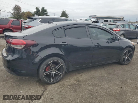 2017 Kia Forte S with VIN 3KPFL4A72HE040376, listed as a Copart auction lot 80709694 with 57,982 mi miles and Clean Title. Bid and sale history available at DreamBid. Image 3.