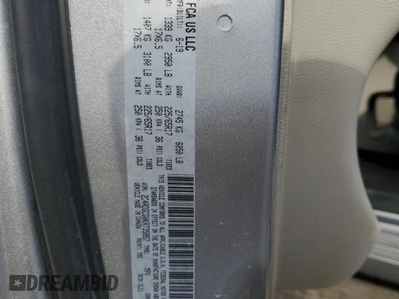 2019 Dodge Grand Caravan SXT with VIN 2C4RDGCG0KR735857, listed as a Copart auction lot 74053504 with 80,269 mi miles and Salvage Title. Bid and sale history available at carsss.com. Image 13.