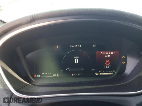 2020 Lincoln Nautilus Standard with VIN 2LMPJ6J92LBL18863, listed as a Copart auction lot 56599405 with 48,686 mi miles and Salvage title. Bid and sale history available at DreamBid. Image 9.