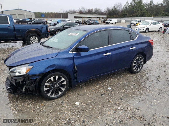 2019 Nissan Sentra S with VIN 3N1AB7AP8KY323243, listed as a Copart auction lot 45203705 with 42,743 mi miles and Salvage Title. Bid and sale history available at carsss.com. Image 1.