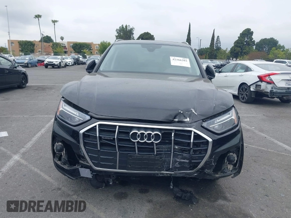 2023 Audi Q5 Premium with VIN WA1ABAFY2P2069296, listed as a IAAI auction lot 42366203 with 14,808 mi miles and . Bid and sale history available at DreamBid. Image 12.
