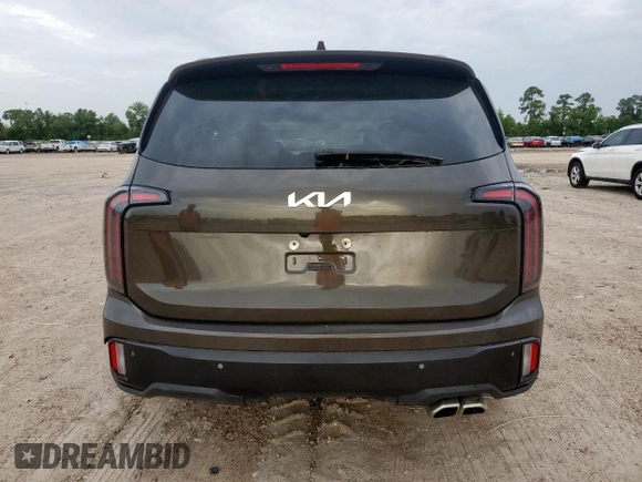 2023 Kia Telluride SX X-Pro with VIN 5XYP5DGCXPG388169, listed as a Copart auction lot 64458405 with 12,115 mi miles and Salvage title. Bid and sale history available at DreamBid. Image 6.