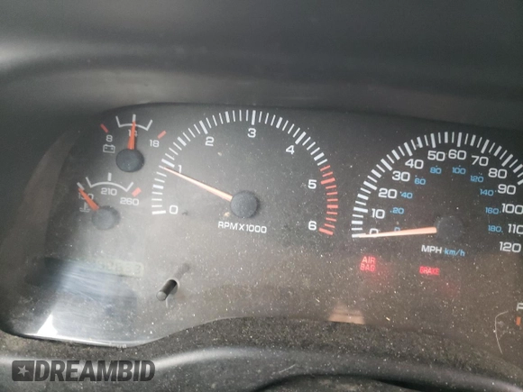 1997 Dodge Dakota with VIN 1B7GL23X5VS208252, listed as a Copart auction lot 82584134 with 152,633 mi miles and Salvage Title. Bid and sale history available at carsss.com. Image 9.