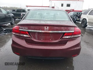 2014 Honda Civic Sedan EX-L with VIN 2HGFB2F92EH525037, listed as a IAAI auction lot 41914340 with 57,927 mi miles. Bid and sale history available at carsss.com. Image 16.
