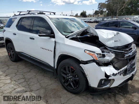 2020 Chevrolet Traverse Premier with VIN 1GNERKKW3LJ170965, listed as a Copart auction lot 51482875 with 68,429 mi miles and Salvage title. Bid and sale history available at DreamBid. Image 4.