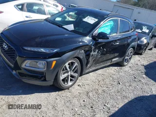 2018 Hyundai Kona Ultimate with VIN KM8K53A50JU173884, listed as a IAAI auction lot 41738298 with 90,059 mi miles. Bid and sale history available at carsss.com. Image 2.