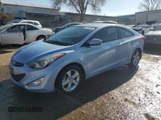 2013 Hyundai Elantra Coupe GS with VIN KMHDH6AE3DU009888, listed as a Copart auction lot 82781894 with 74,386 mi miles and Salvage Title. Bid and sale history available at carsss.com. Image 1.