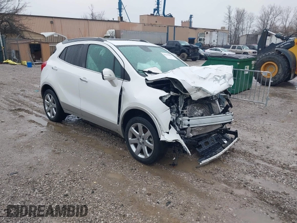 2016 Buick Encore Leather with VIN KL4CJGSB2GB724332, listed as a IAAI auction lot 41547091 with 61,096 mi miles. Bid and sale history available at carsss.com. Image 1.