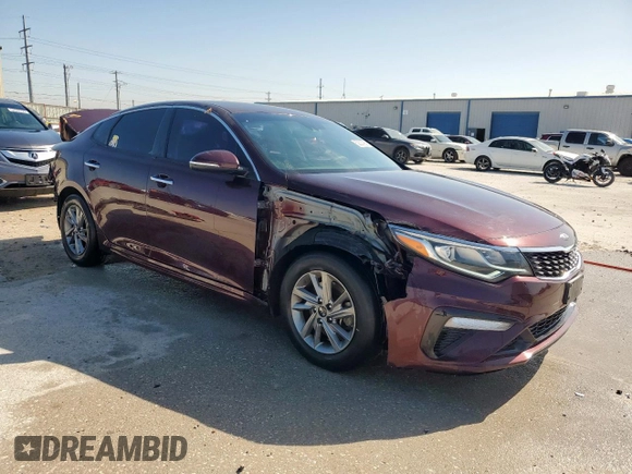 2019 Kia Optima LX with VIN 5XXGT4L3XKG344780, listed as a Copart auction lot 52327965 with 97,263 mi miles and Salvage Title. Bid and sale history available at carsss.com. Image 4.
