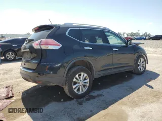 2015 Nissan Rogue SV with VIN KNMAT2MV7FP526333, listed as a Copart auction lot 52673815 with 155,262 mi miles and Salvage Title. Bid and sale history available at carsss.com. Image 3.