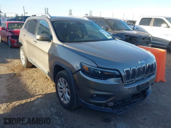 2019 Jeep Cherokee Latitude with VIN 1C4PJMCX7KD127657, listed as a IAAI auction lot 41756436 with 117,483 mi miles. Bid and sale history available at carsss.com. Image 1.