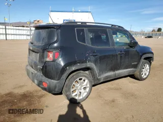 2017 Jeep Renegade Latitude with VIN ZACCJBBB8HPG30021, listed as a Copart auction lot 47410295 with 83,436 mi miles and Salvage Title. Bid and sale history available at carsss.com. Image 3.