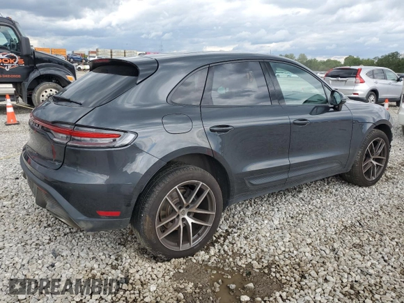 2023 Porsche Macan with VIN WP1AA2A51PLB20629, listed as a Copart auction lot 57817735 with 19,954 mi miles and Salvage title. Bid and sale history available at DreamBid. Image 3.