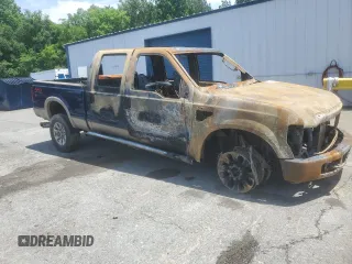 2008 Ford F-250 XL with VIN 1FTSW21R28ED13906, listed as a Copart auction lot 55354235 with Not provided miles and Salvage title. Bid and sale history available at DreamBid. Image 4.