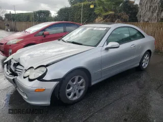 2004 Mercedes-Benz CLK-Class 3.2L with VIN WDBTJ65J04F096387, listed as a Copart auction lot 49657125 with 170,697 mi miles and Salvage Title. Bid and sale history available at carsss.com. Image 1.