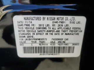 2015 Infiniti Q70 z VIN JN1BY1PR9FM830573, wystawiony jako Copart lot #48071215 z przebiegiem 57 378 mil mil oraz Szkoda całkowita • Salvage title. Historia ofert i sprzedaży dostępna na DreamBid. Obrazek 12.