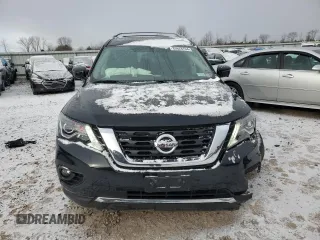2020 Nissan Pathfinder Platinum with VIN 5N1DR2DM7LC624585, listed as a Copart auction lot 83628704 with 53,321 mi miles and Salvage Title. Bid and sale history available at carsss.com. Image 5.