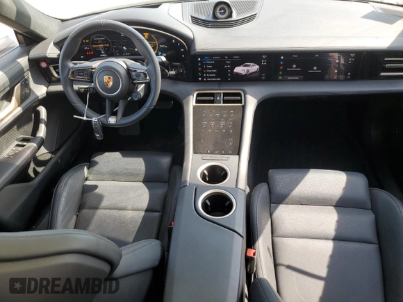2023 Porsche Taycan GTS with VIN WP0AD2Y10PSA47385, listed as a Copart auction lot 71398934 with 12,108 mi miles and Salvage Title. Bid and sale history available at DreamBid. Image 8.