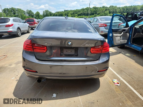 2014 BMW 3 Series 320i xDrive with VIN WBA3C3C50EF986791, listed as a Copart auction lot 62003805 with 109,556 mi miles and Salvage title. Bid and sale history available at DreamBid. Image 6.
