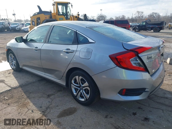 2017 Honda Civic Sedan LX with VIN 19XFC2F50HE037195, listed as a IAAI auction lot 41869368 with 50,538 mi miles. Bid and sale history available at carsss.com. Image 3.