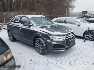 2018 Audi Q3 Premium with VIN WA1ECCFS5JR024664, listed as a IAAI auction lot 41512771 with 76,365 mi miles. Bid and sale history available at carsss.com. Image 1.