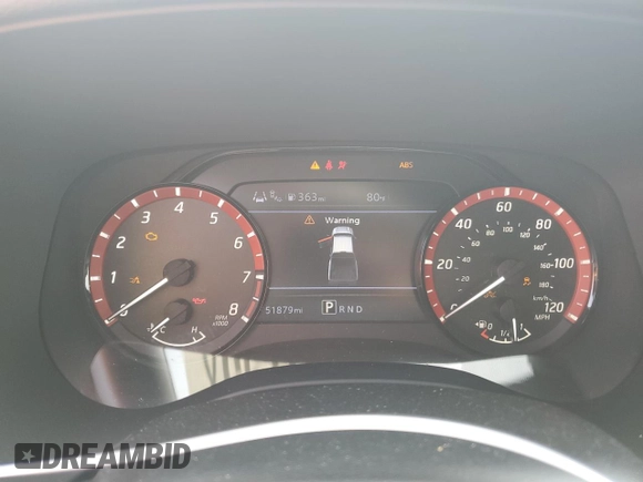 2022 Nissan Frontier Pro-4X with VIN 1N6ED1EK1NN601886, listed as a Copart auction lot 65182295 with 51,879 mi miles and Salvage title. Bid and sale history available at DreamBid. Image 9.