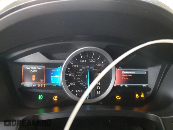 2014 Ford Explorer XLT with VIN 1FM5K7D85EGA32347, listed as a Copart auction lot 46154745 with 167,326 mi miles and Salvage Title. Bid and sale history available at carsss.com. Image 9.