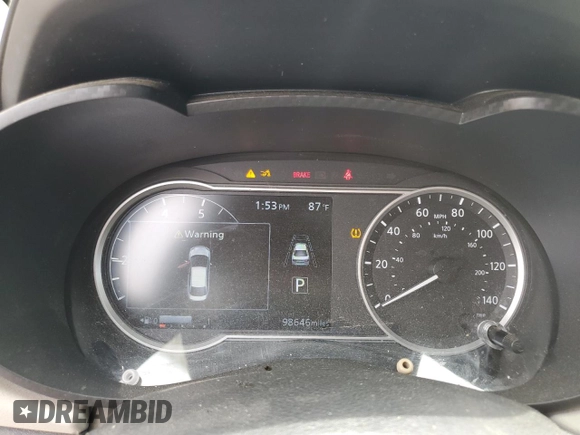 2021 Nissan Versa SV with VIN 3N1CN8EV3ML880947, listed as a Copart auction lot 60303965 with 98,646 mi miles and Salvage title. Bid and sale history available at DreamBid. Image 9.