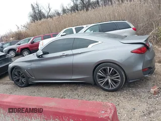 2018 Infiniti Q60 3.0t LUXE with VIN JN1EV7ELXJM392002, listed as a IAAI auction lot 41153596 with 51,369 mi miles. Bid and sale history available at carsss.com. Image 14.