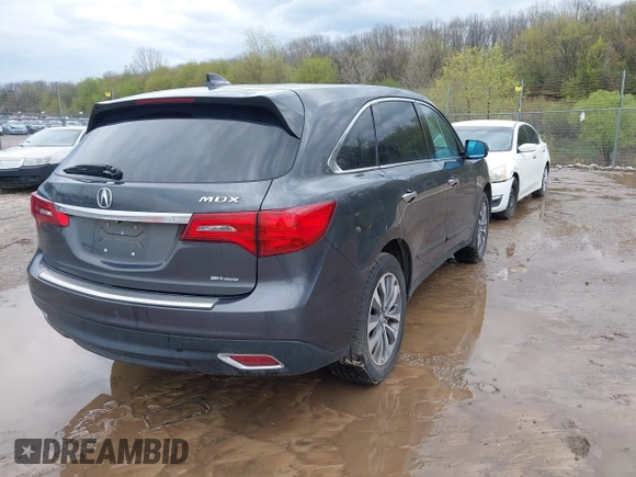 2014 Acura MDX Tech Pkg with VIN 5FRYD4H48EB007470, listed as a IAAI auction lot 42123432 with 186,942 mi miles. Bid and sale history available at carsss.com. Image 4.