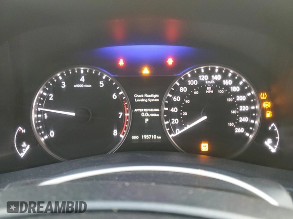 2013 Lexus GS 350 with VIN JTHCE1BL6D5016688, listed as a Copart auction lot 71495144 with 195,710 mi miles and Salvage Title. Bid and sale history available at carsss.com. Image 9.