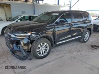 2019 Hyundai Santa Fe SE z VIN 5NMS23AD9KH103166, wystawiony jako Copart lot #57168945 z przebiegiem 136 705 mil mil oraz Szkoda całkowita • Salvage title. Historia ofert i sprzedaży dostępna na DreamBid. Obrazek 1.