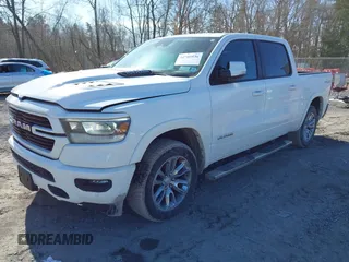 2022 Ram 1500 Laramie with VIN 1C6SRFJTXNN237199, listed as a IAAI auction lot 41705536 with 35,143 mi miles and . Bid and sale history available at DreamBid. Image 17.
